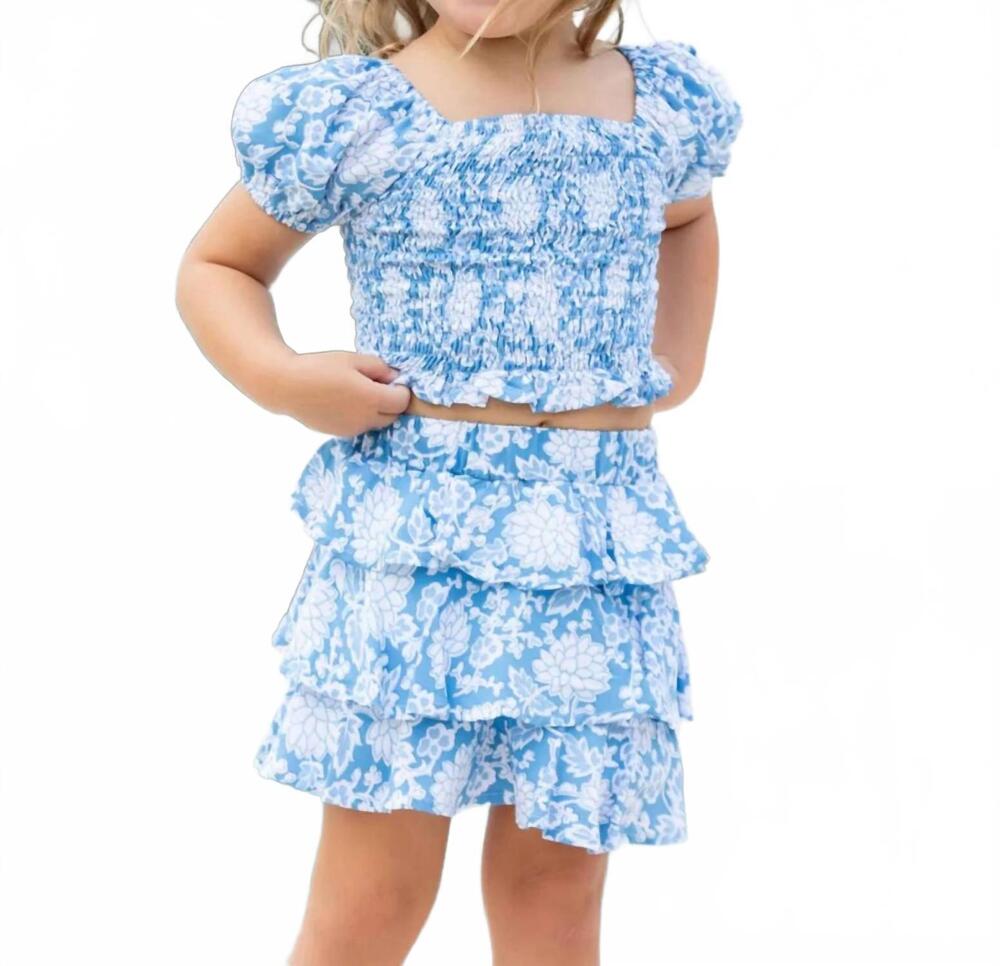 NEW WALKER & WADE kiki set in french blue floral